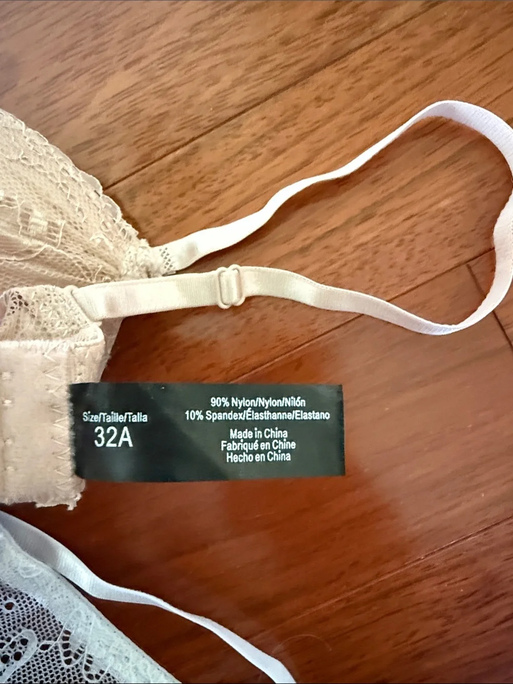 Rene Rofe Lace Push-Up Bra - Ivory, White & Black - Picture 2 of 4